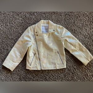 iloveplum iridescent pearl Moto jacket Size 2Y